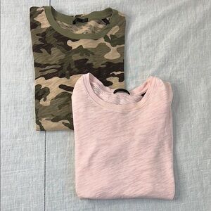 EUC ATM Anthony Thomas Mellillo Camo and Pink Shirt Bundle Small